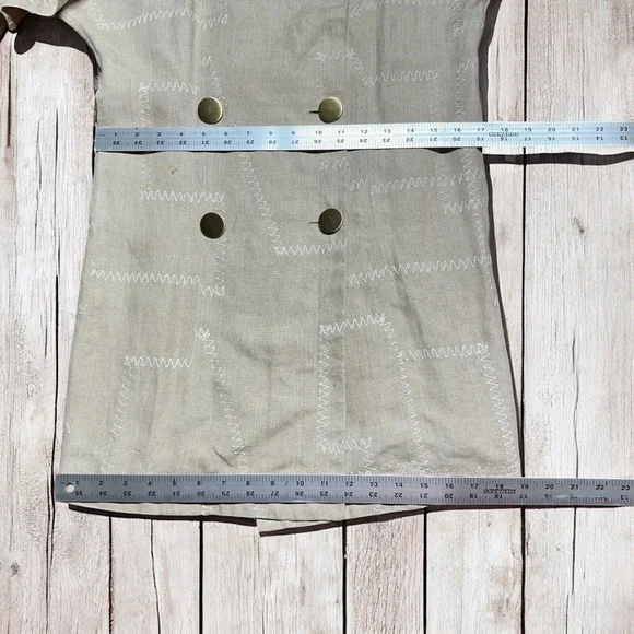 Vintage PATRICK KELLY Women’s 100% Linen Beige Jacket ~ Size 38 ~ MUSEUM WORTHY